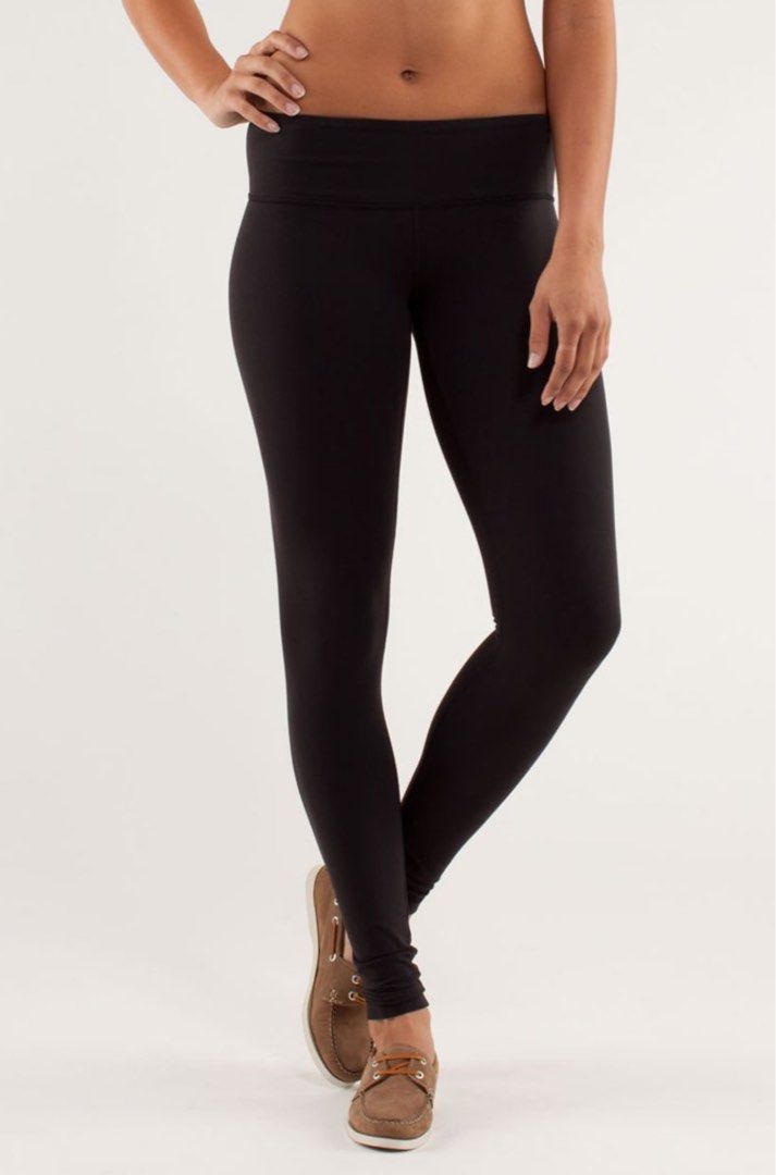 Lululemon Wunder Under Pant Black First Release Black Size 4 Women s Fashion Activewear on Carousell