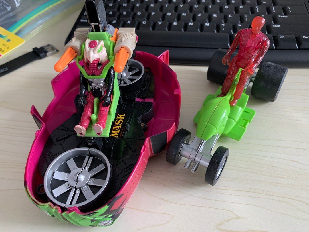 Jouet M.A.S.K. Kenner 1987 - DETONATOR (VW Coccinelle) - Complet Avec 2 Missiles, Très Bon état