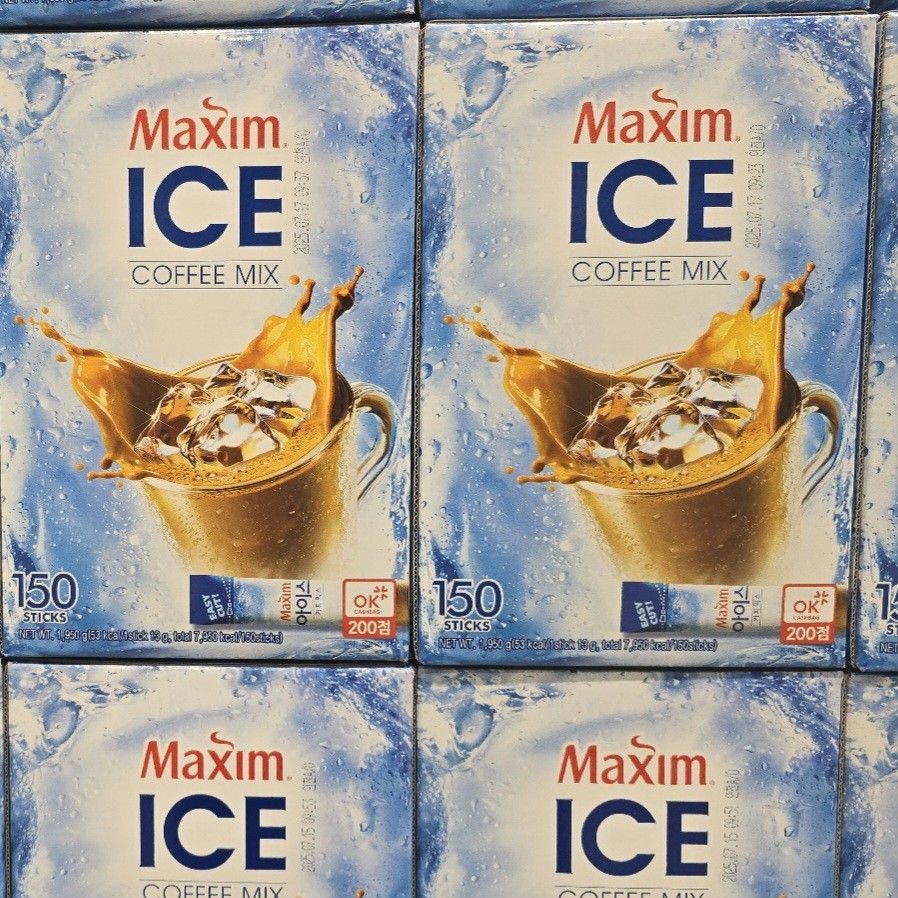 Maxim Ice Coffee Mix 13g*150 (Category: Beverages) located in Cainta. Submitted by shopchelonline (Listing ID 1316573822, Image 1). Description: Maxim Ice Coffee Mix 13g*150 🛒1,750.00 each(all in) + LSF 💎Pre-order - NO RUSH SHIPPING 💎Korea Pasabuy - NORMAL ETA ✅️Papago Translate 💎Colors may vary due to lighting. 💎Availability and price may vary 💎The outer case/box is simply for protecting goods. (Damages such as scratches, discoloration on 