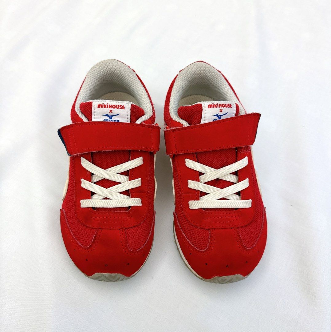 Miki House X Mizuno red kids shoes Carousell