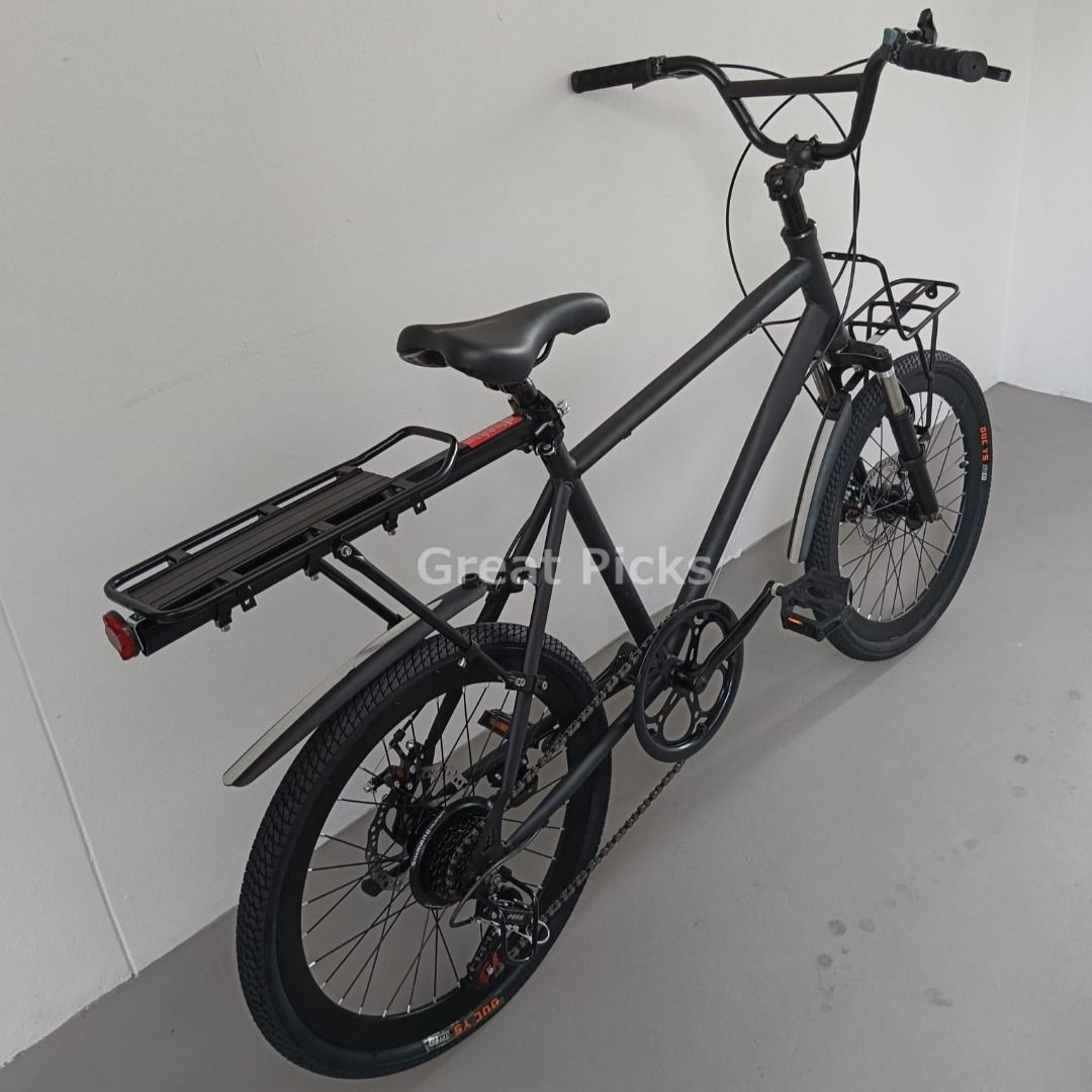 Mini velo X 22 with suspension front and rear racks