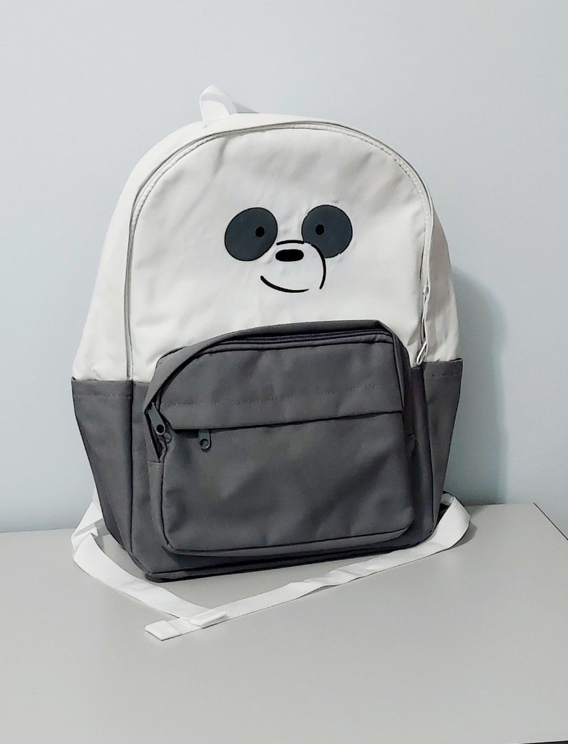 Miniso We Bare Bear backpack white