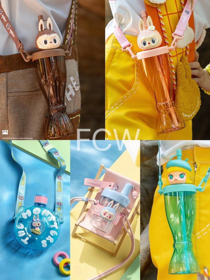 中国限定popland mokoko labubu保温ボトル　ピンク 中国限定popland mokoko labubu保温ボトル ピンク 中国限定popland