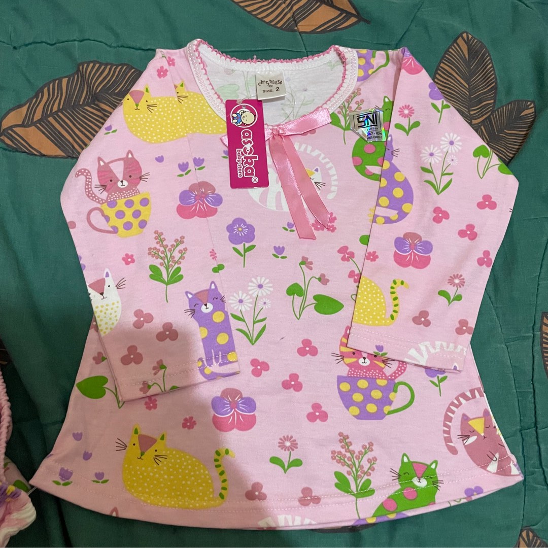 New) Set Asoka baju tidur anak perempuan (2years), Bayi Anak
