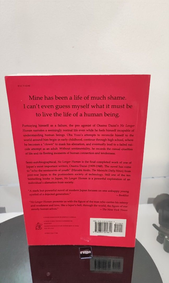 No Longer Human Osamu Dazai (Category: Storybooks) located in Quezon City. Submitted by ramearc (Listing ID 1316471661, Image 2). Description: Preloved Like New Preloved from Page 494 Bookshop Please see photos for actual conditions Shipping c/o buyer Lalamove/Grab delivery within MM/GMA Meetup SM North EDSA GH Mall.