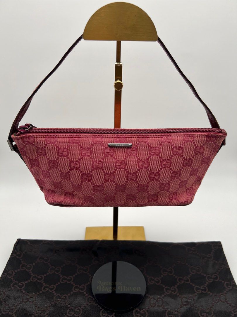 Gucci canvas pochette sale