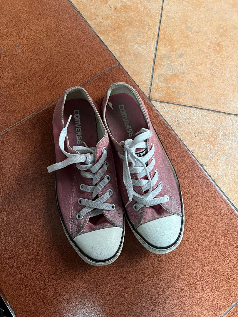 PRELOVED SEPATU CONVERSE ORIGINAL 100 WARNA PINK SIZE 37 NO BOX
