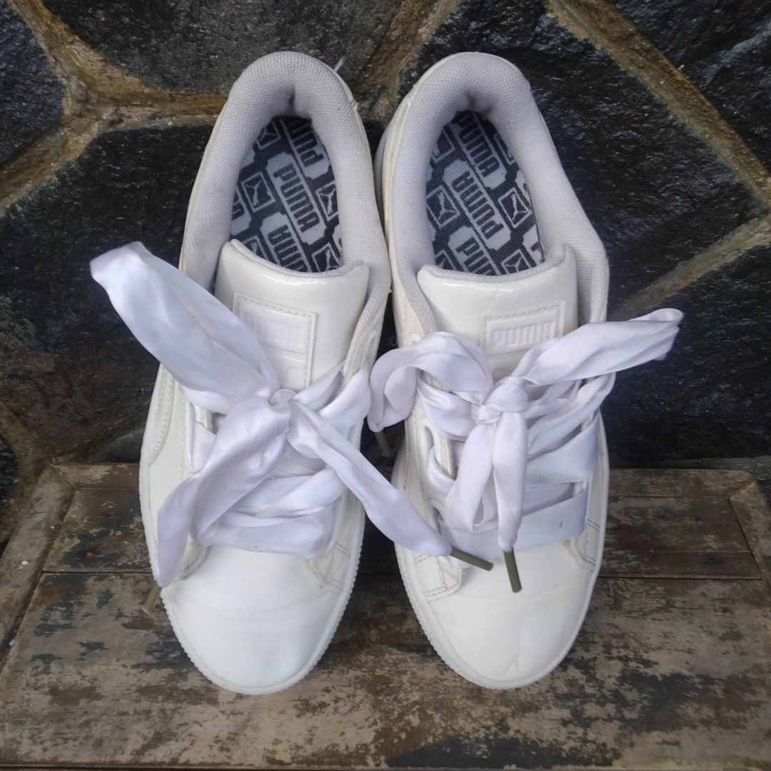 Puma Basket Glossy size 35 insol 22cm perempuan Harga Nett Fesyen Wanita Sepatu di Carousell
