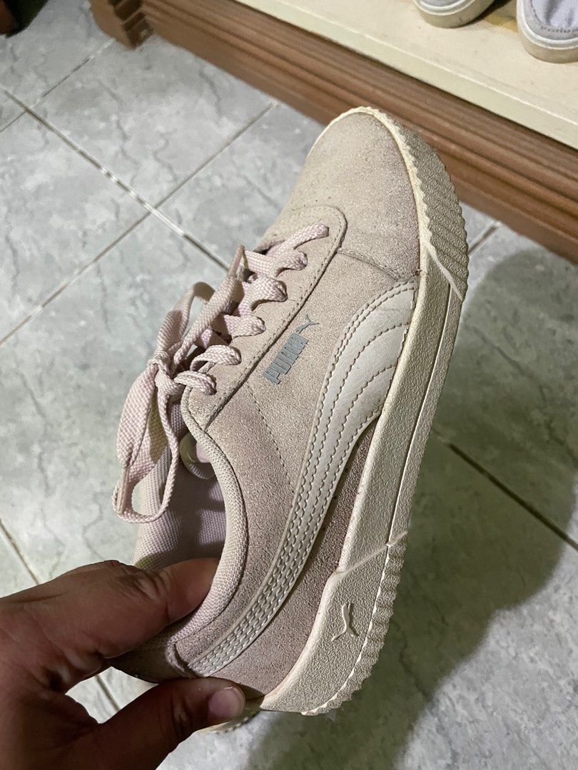 Puma Suede Pastel Pink Sneakers Women s Fashion Footwear Sneakers on Carousell