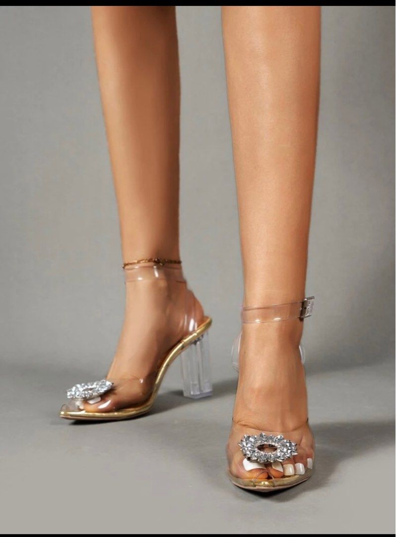 Clear strap pumps best sale