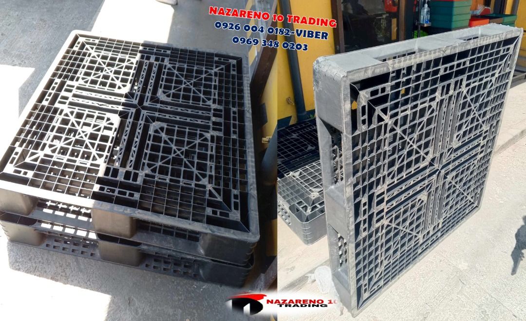 SECOND HAND PALLET PLASTIC PALLET (Category: Everything Else Others) located in Las Pinas. Submitted by itsmegelai.ram (Listing ID 1316510555, Image 1). Description: PLASTIC PALLET SECOND HAND *made of molecular high density polyethylene plastic by the latest technology of blowing mold machine *1100 x 1100 x 125mm *Second hand *Slightly used *1ton capacity **For posting price only** WE OFFER DISCOUNT IN BULK ORDERS For more info message or text a