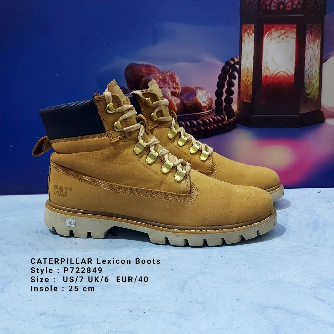 Sepatu Boots Caterpillar Lexicon High P722849 Nubuck Size 40 Fesyen Pria Sepatu Sepatu Boot di Carousell