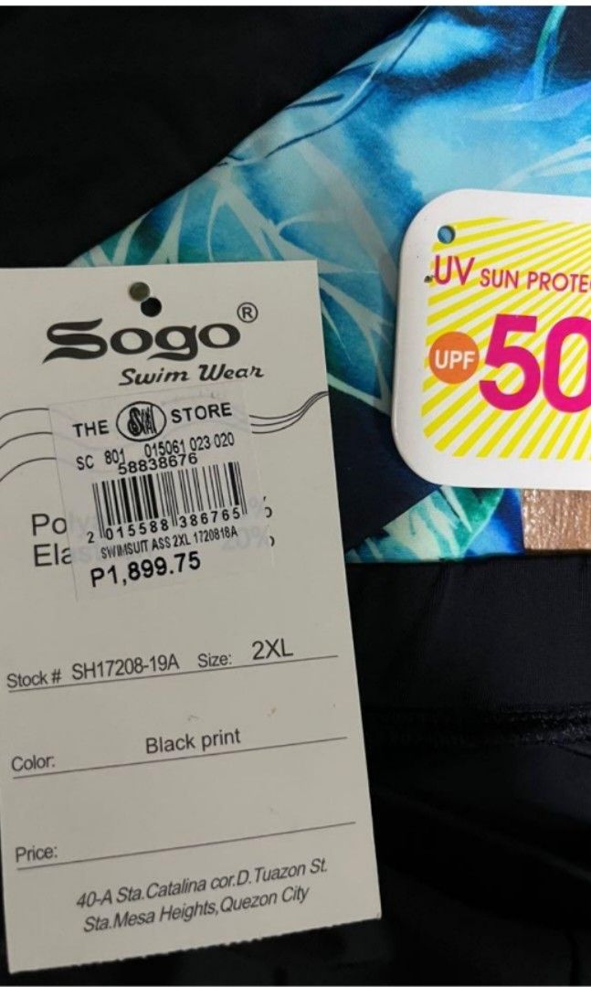Sogo Rash Guard Swimwear (Category: Rash guard) located in Baguio. Submitted by bloomfields.co (Listing ID 1316615933, Image 2). Description: Used only thrice. Original Price is 1899php Very nice Rash guard.