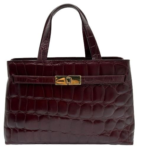 TP Clearance Sales Furla Red Colour Leather Tote Bag