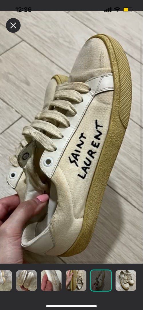 Yves Saint Laurent YSL Saint Laurent Canvas Sneakers Size 36.5