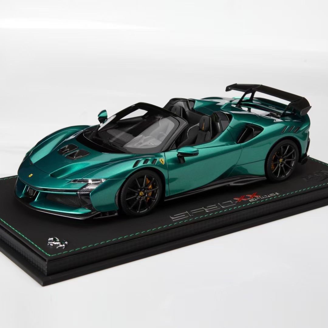 新品ミニカー 1/18 Ferrari SF90 XX Spider Dino(ライトブルー