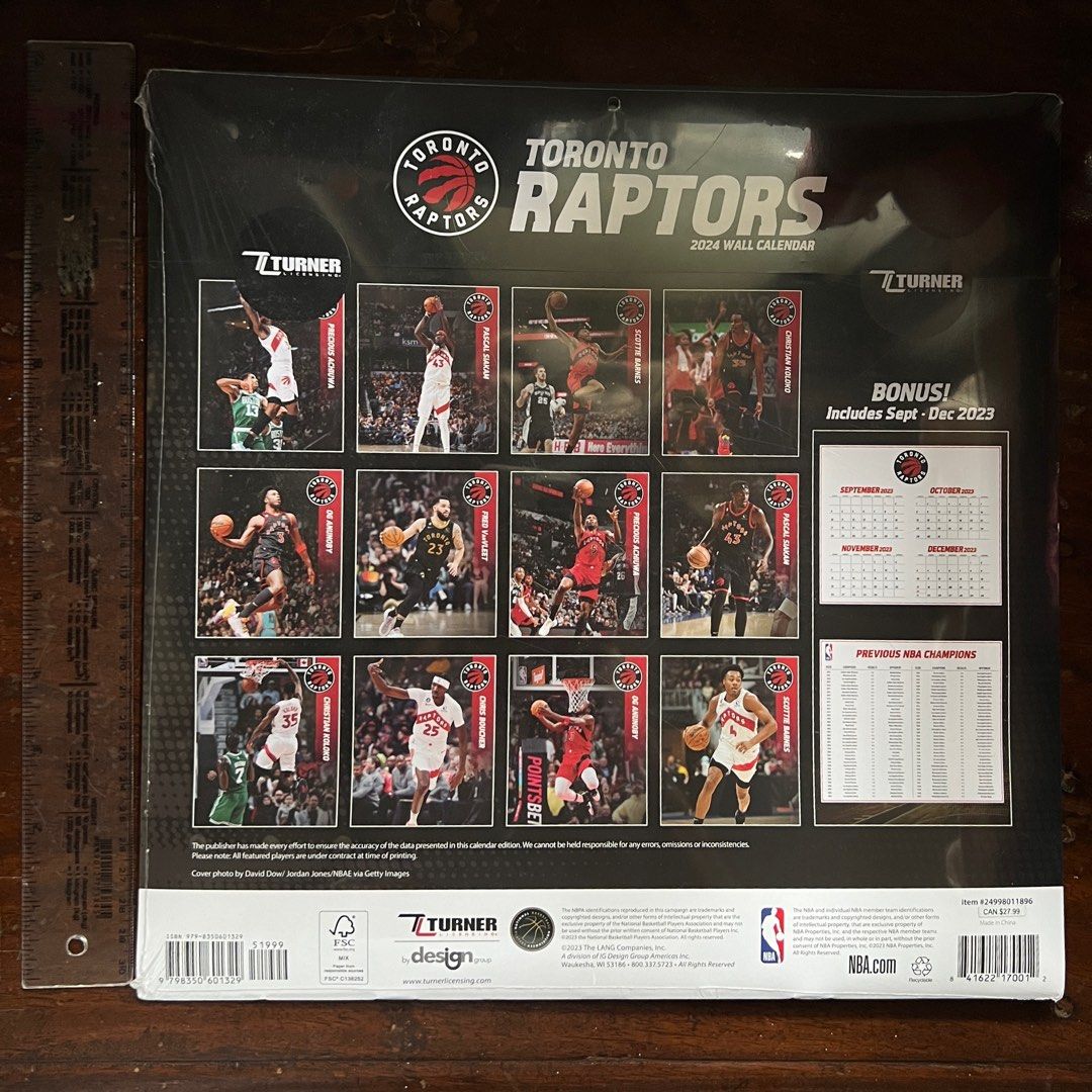 2024 Toronto Raptors Calendar (Category: Vintage Collectibles) located in Quezon City. Submitted by skipbucks (Listing ID 1316671535, Image 2). Description: For sale 2024 Toronto Raptors Calendar - brand new never opened - collectible item - bought in canada Feel free to message me at 0926-052-7966 Rfs: Not used Delivery shouldered by customer. Sale is final after purchase Thank you #basketball #raptors #nba #scottiebarnes #.