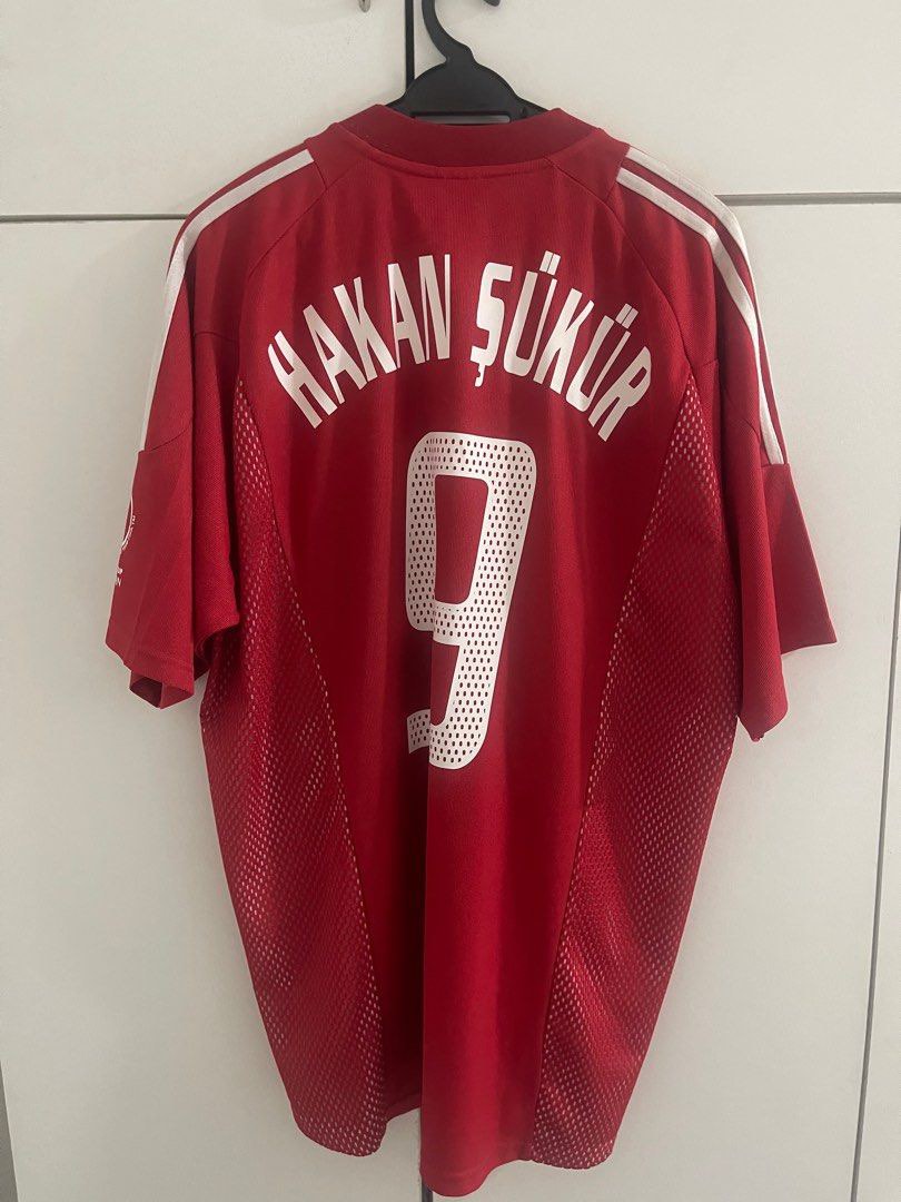 9 Hakan Sukur Turkey 2002 World Cup soccer/football jersey/kit