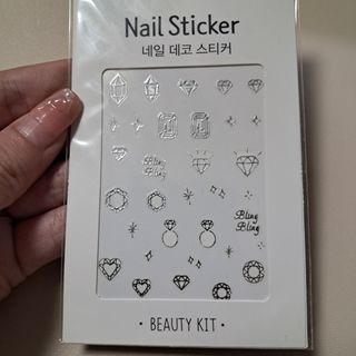 包郵 韓國製 燙銀簡約線條款 made in korea 美甲貼紙 指甲貼紙 nail sticker 超薄防水 手帳貼紙 小朋友貼紙64220095145857110
