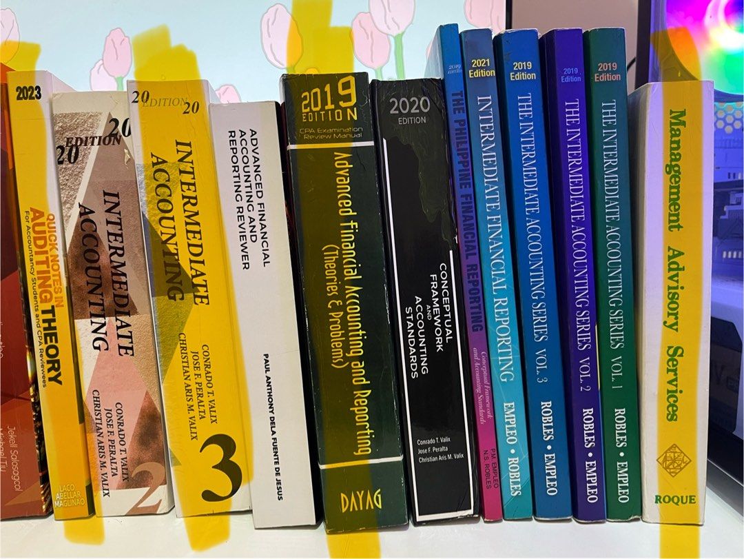 Accounting books for Sale (Category: Textbooks) located in Paranaque City. Submitted by ca.declutters (Listing ID 1316788624, Image 2). Description: Highlighted = SOLD Hi! I'm selling my preloved undergrad and review books ❤ All prices are negotiable, just PM me :)) MOP: Gcash, BPI, or BDO MOD: Lalamove, Grab, LBC, J&T, etc. (Shouldered by the buyer) Location: Parañaque City ❌Income Taxation by Tabag and Garcia (2020) - ❌ ✅Transfer and Business T