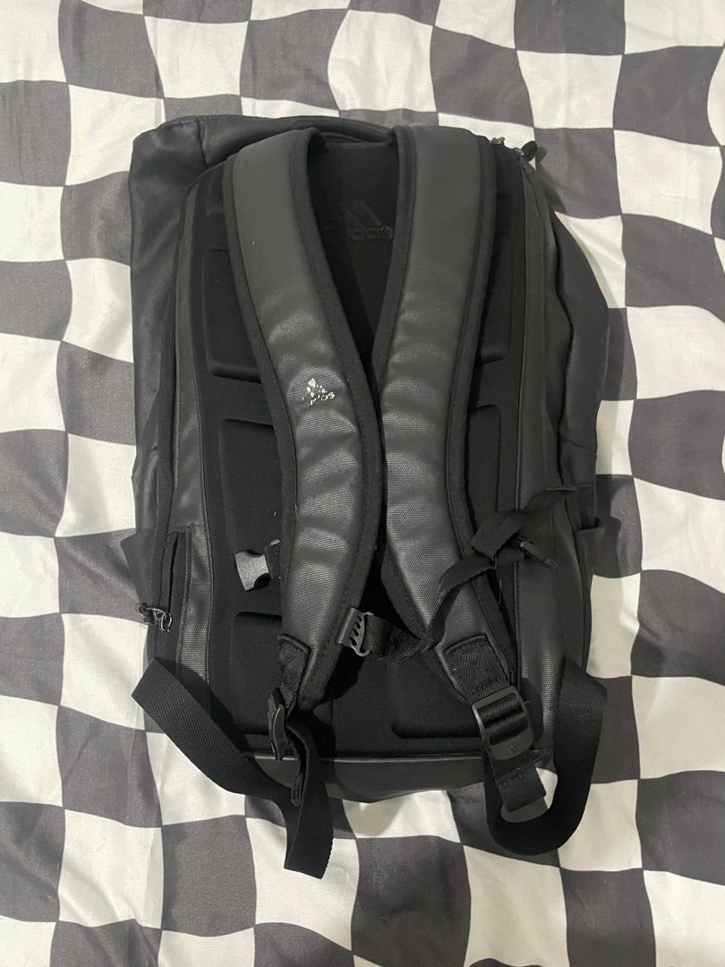 Adidas Backpack (Category: Backpacks) located in Quezon City. Submitted by annesthesiia (Listing ID 1316756613, Image 2). Description: Adidas Backpack - used for 2 years - price nego! - has shoe compartment (3rd picture) - big capacity .