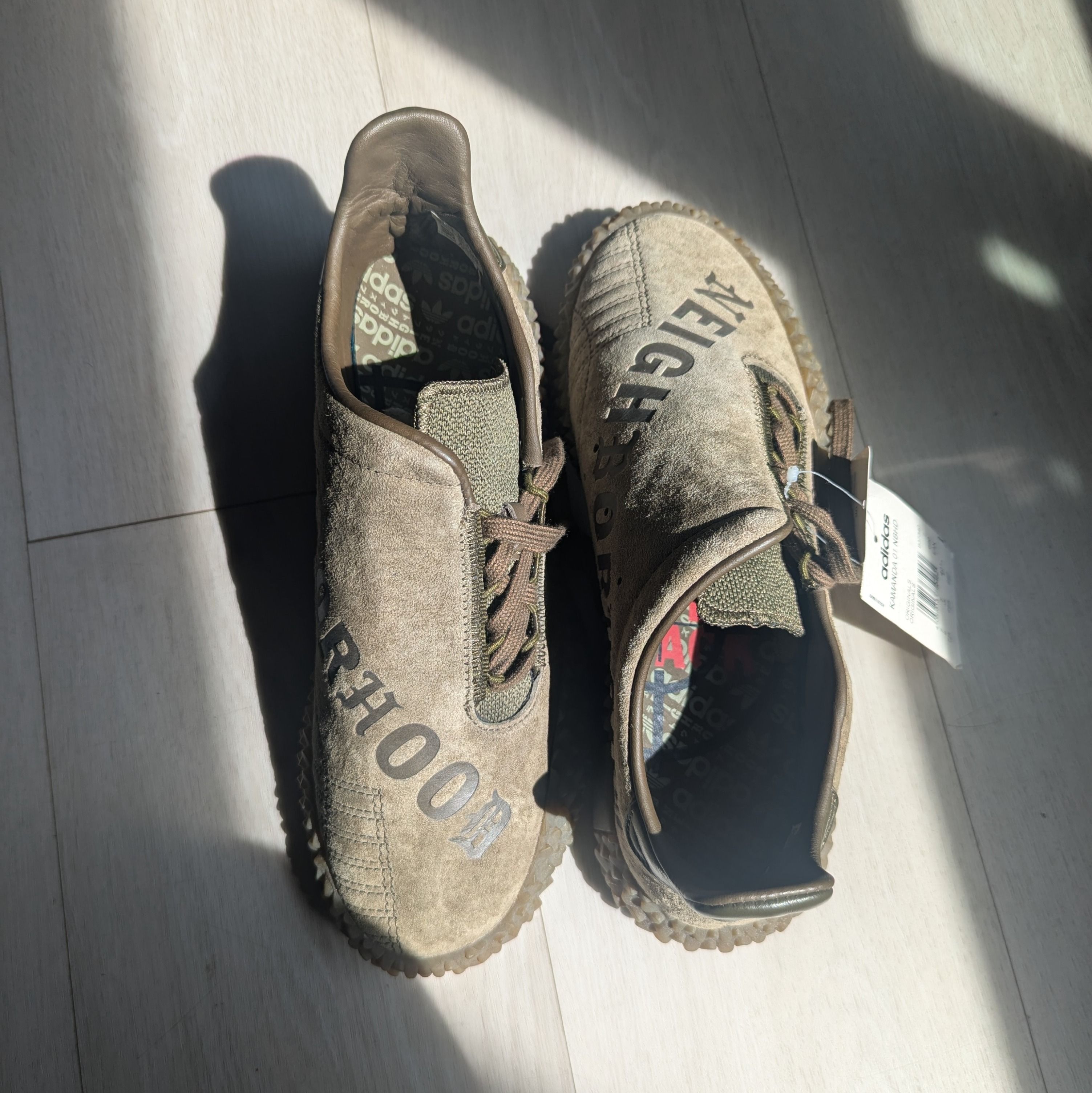 adidas Neighborhood x Kamanda Brown Brand New no box US7.5 Men s Fashion Footwear Sneakers on Carousell