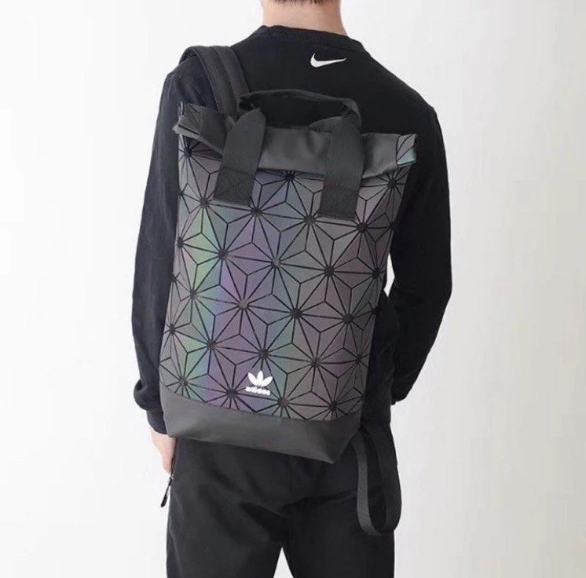 Adidas ROLLTOP lSSEY MlYAKE 3D REFLECTIVE Backpack Men s Fashion Bags Backpacks on Carousell