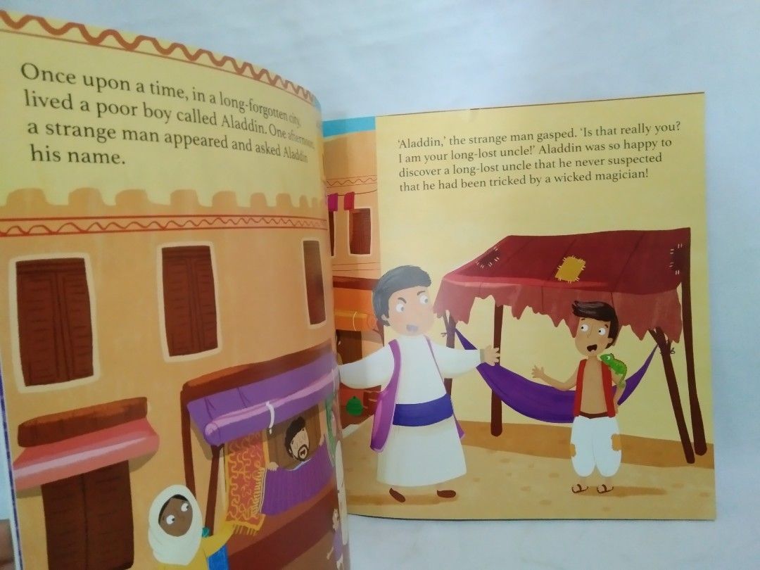 Aladdin (Category: Storybooks) located in Quezon City. Submitted by sky_bookstore (Listing ID 1316639249, Image 3). Description: Paperback Book Note: We sell pre-loved books. Some books may have minor flaws, such as shelf wear, creases and other common signs of usage. Location: Sauyo, QC.