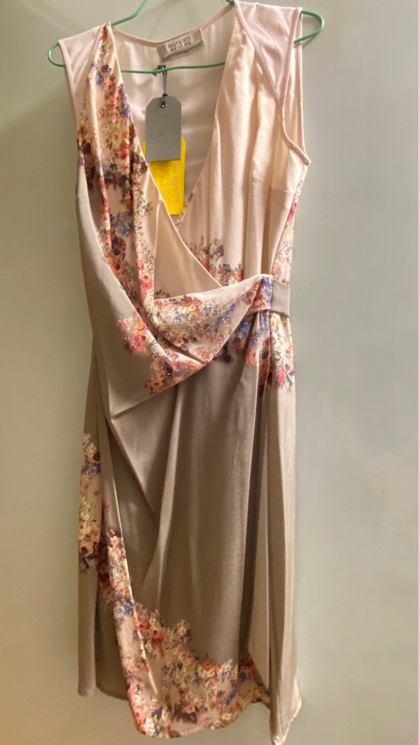 ALLSAINTS Anika Clement Silk Floral Wrap Dress. Selfridges UK8. US4. EU36 Carousell