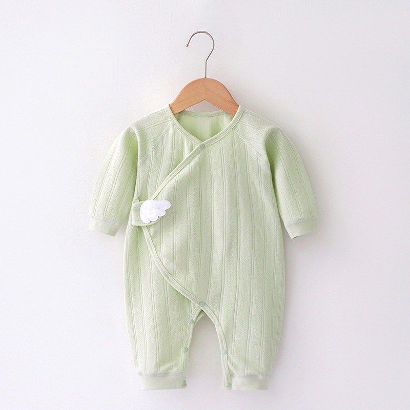 Baby jumpsuit (sold per piece) (Category: Babies & Kids Fashion) located in Antipolo. Submitted by maetiamson (Listing ID 1316624759, Image 1). Description: Baby jumpsuits Laundry-washed but unused Sold per piece Yellow and white (with rainbow) - 0-1 month Green and white - 1-3 months RFS: my baby was born in summer.