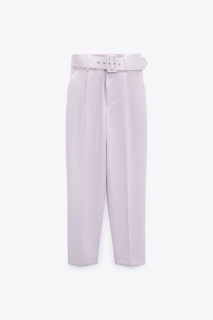 BNWT TROUSERS WITH LINED BELT (LIGHT LILAC) (Category: Other Bottoms) located in Batangas. Submitted by anythingkavouge (Listing ID 1316659143, Image 1). Description: 🌷BEST FIT 25-26” WAISTLINE.🌷ONHAND .🌷READY TO SHIP. 🌷AVAILABLE IN MULTIPLE COLORWAY. 📩DM ONLY IF BUYING. ‼️‼️📢📢📢📢📢📢📢📢📢📢📢‼️‼️ 📝NO WW. NO MEASUREMENTS. NO ACTUAL PIC-WHAT YOU SEE IS WHAT YOU GET❗️ 📝ALL SALES ARE FINAL. NO RETURN. NO EXCHANGE. NO REFUND. AUTHENTIC ZAR
