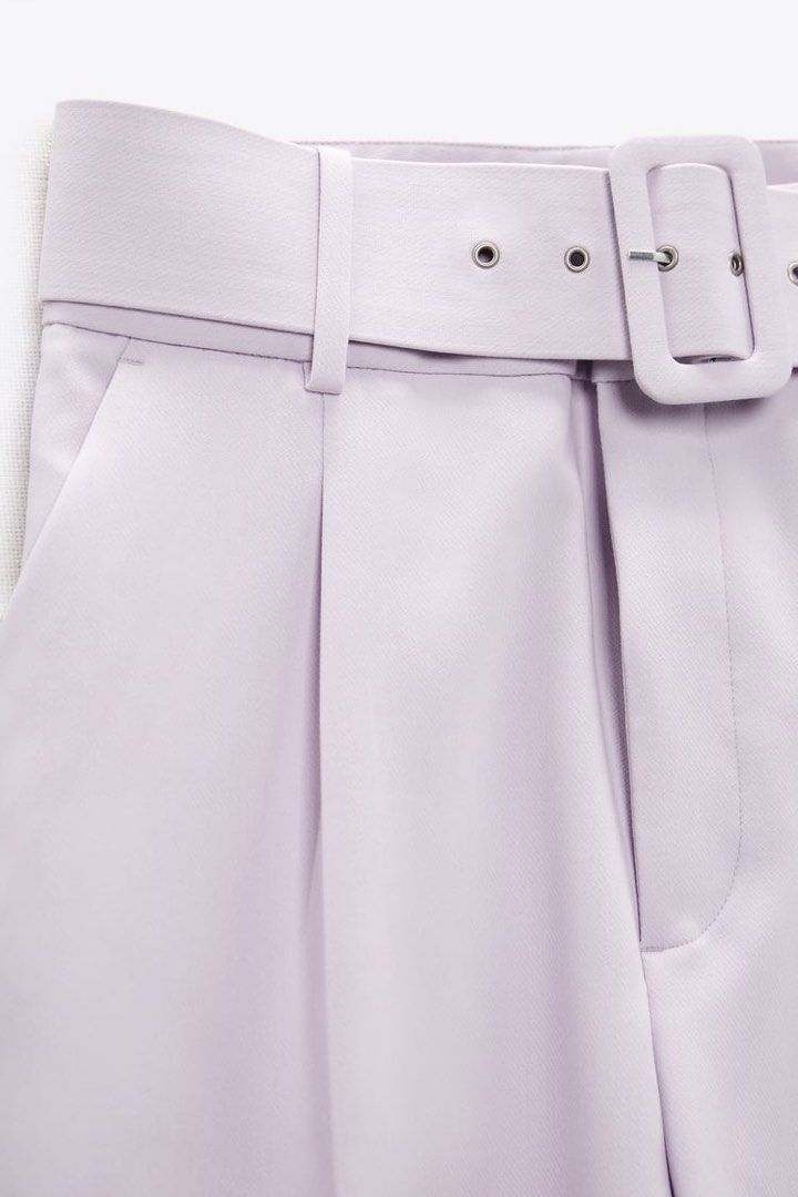 BNWT TROUSERS WITH LINED BELT (LIGHT LILAC) (Category: Other Bottoms) located in Batangas. Submitted by anythingkavouge (Listing ID 1316659143, Image 3). Description: 🌷BEST FIT 25-26” WAISTLINE.🌷ONHAND .🌷READY TO SHIP. 🌷AVAILABLE IN MULTIPLE COLORWAY. 📩DM ONLY IF BUYING. ‼️‼️📢📢📢📢📢📢📢📢📢📢📢‼️‼️ 📝NO WW. NO MEASUREMENTS. NO ACTUAL PIC-WHAT YOU SEE IS WHAT YOU GET❗️ 📝ALL SALES ARE FINAL. NO RETURN. NO EXCHANGE. NO REFUND. AUTHENTIC ZAR