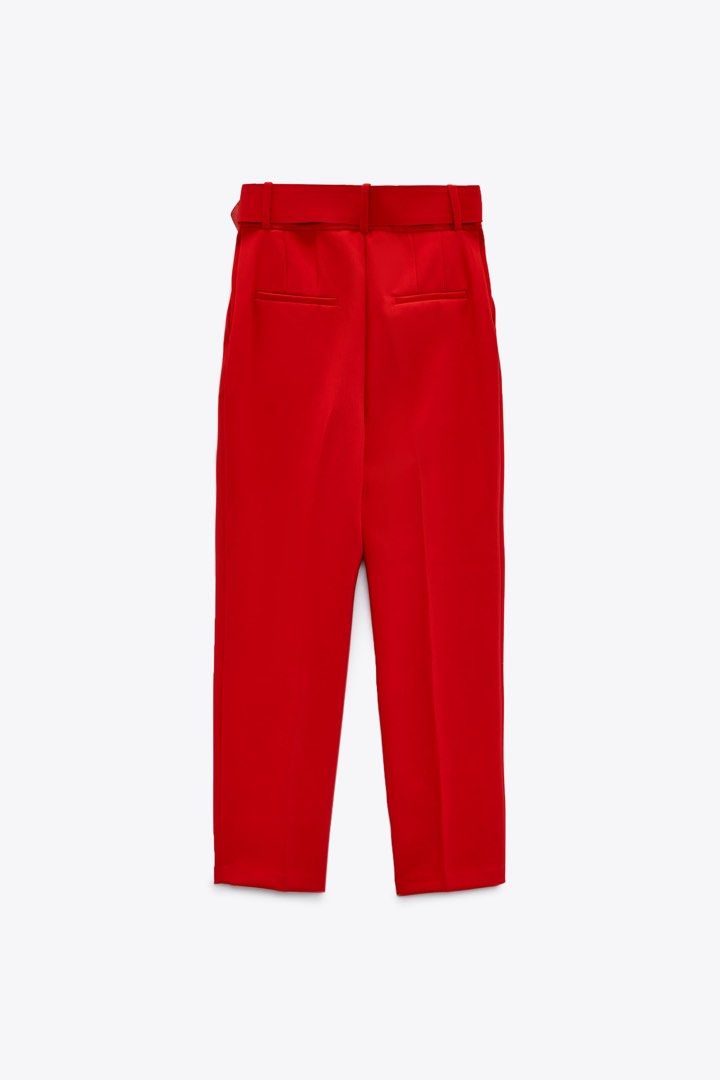 BNWT TROUSERS WITH LINED BELT (RED) (Category: Other Bottoms) located in Batangas. Submitted by anythingkavouge (Listing ID 1316660184, Image 2). Description: 🌷BEST FIT 25-26” WAISTLINE.🌷ONHAND .🌷READY TO SHIP. 🌷AVAILABLE IN MULTIPLE COLORWAY. 📩DM ONLY IF BUYING. ‼️‼️📢📢📢📢📢📢📢📢📢📢📢‼️‼️ 📝NO WW. NO MEASUREMENTS. NO ACTUAL PIC-WHAT YOU SEE IS WHAT YOU GET❗️ 📝ALL SALES ARE FINAL. NO RETURN. NO EXCHANGE. NO REFUND. AUTHENTIC ZARA. GUARA