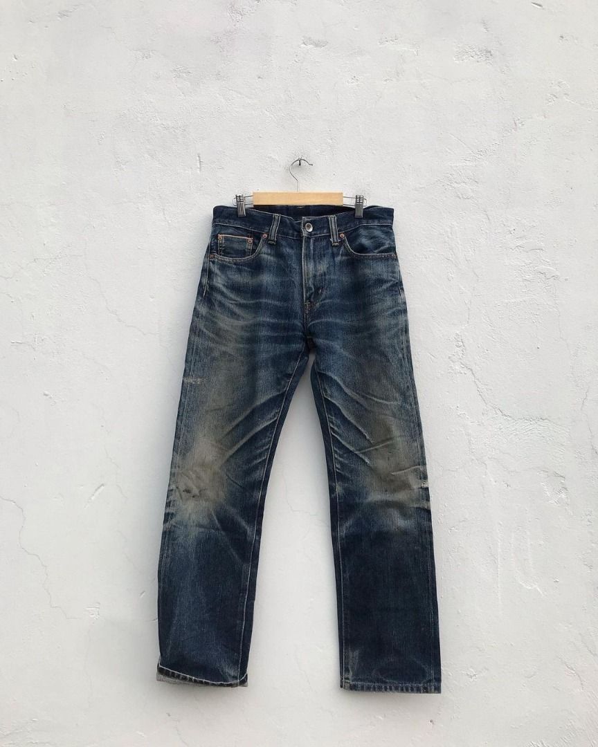 Denim Jeans Fade Uniqlo Black Selvedge Fade Uniqlo Selvedge Jeans