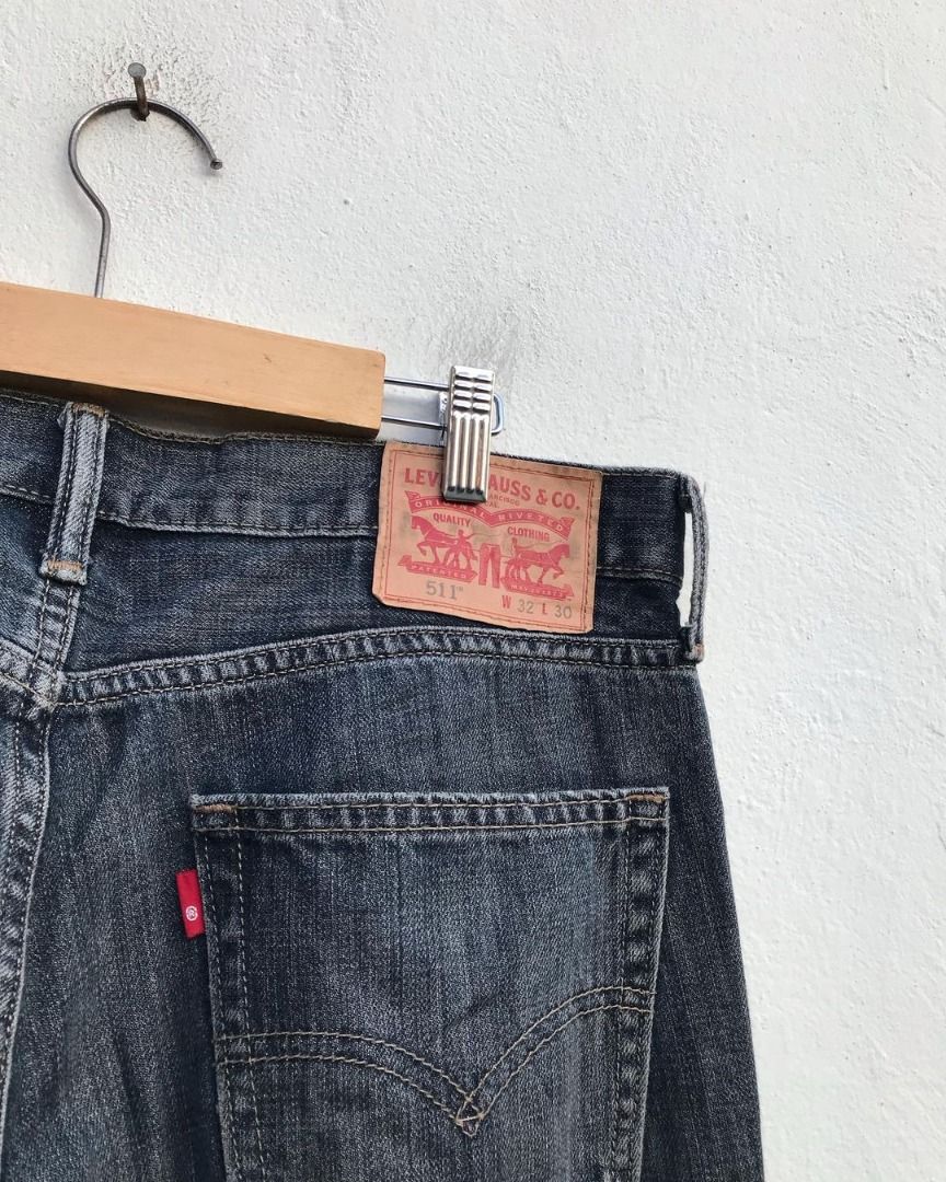 CELANA JEANS LEVIS 511 ORIGINAL SECOND, Fesyen Pria, Pakaian