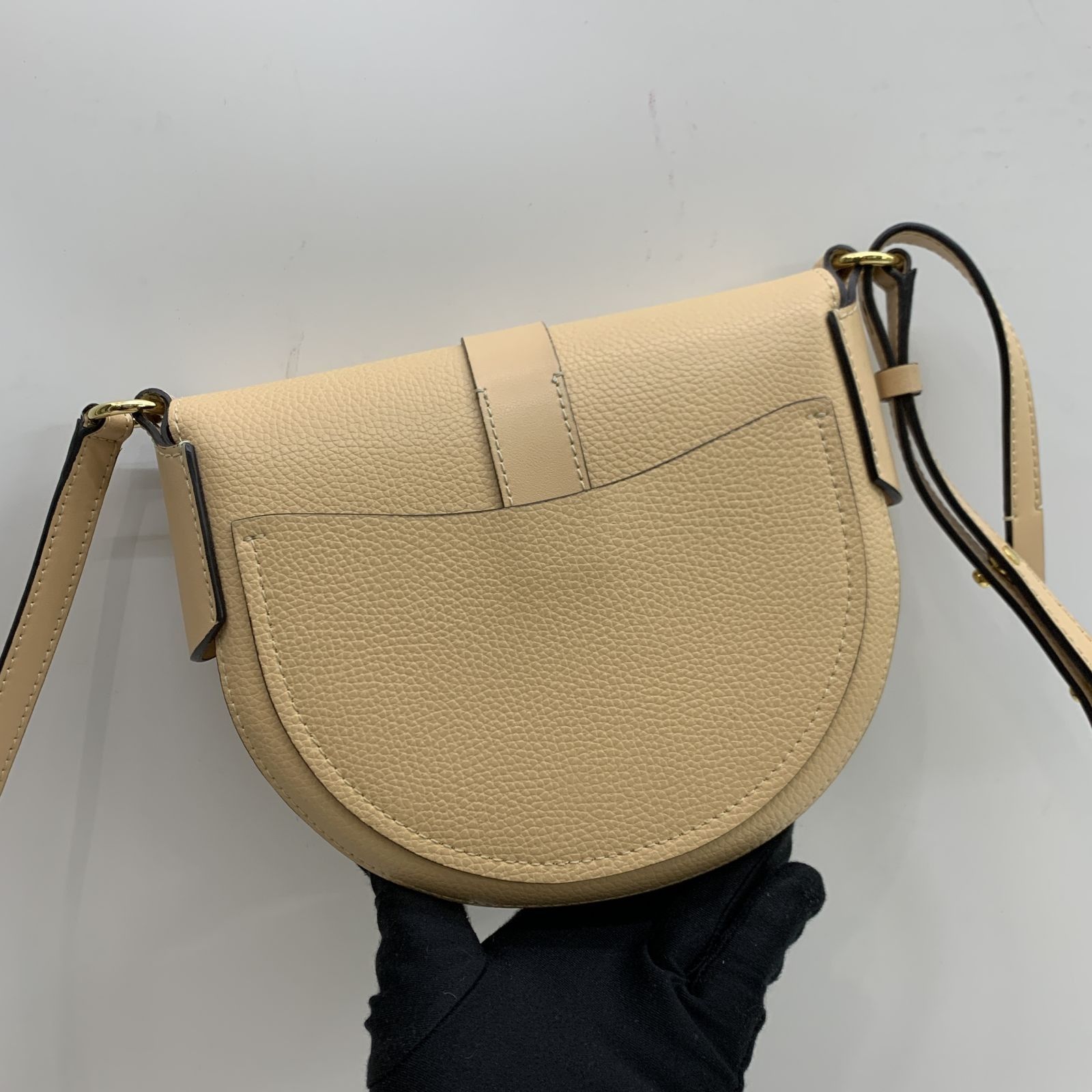 CHLOE BEIGE SMALL DARRYL SADDLE SHOULDER BAG 247034825 GI, Luxury