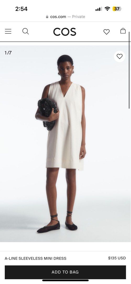 COS A line Mini Dress Women s Fashion Dresses Sets Dresses on Carousell