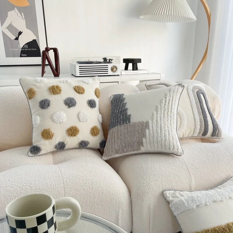 Cotton Linen Bohemian Pillowcases Sofa Living Room Home And Decoration Pillow Cover Bedside Backrest Tassel Cushion Cover Carousell