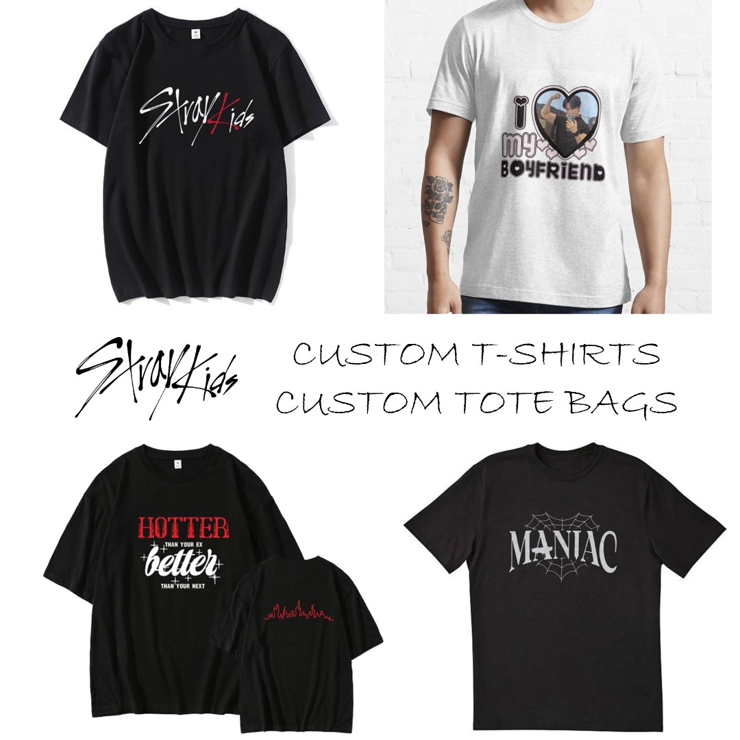 stray kids dominATE シンガポール ブラックTシャツ 重たかっ スキズ