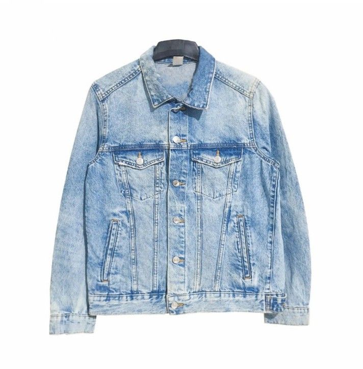 Jaket denim pria h&m online