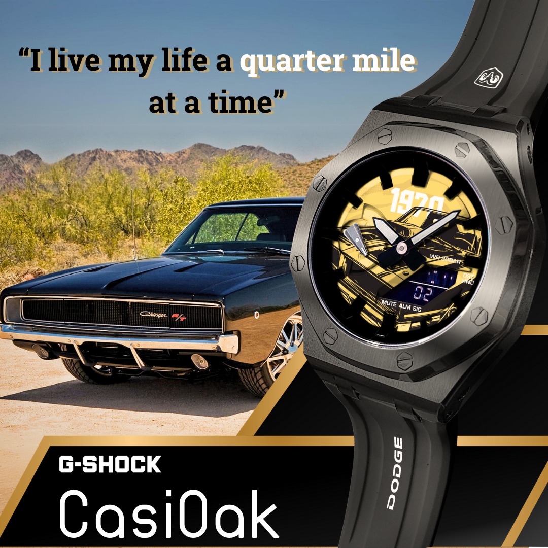 Dodge Custom G-Shock GA-2100 CasiOak Watch | Custom G-Shock Watch ...