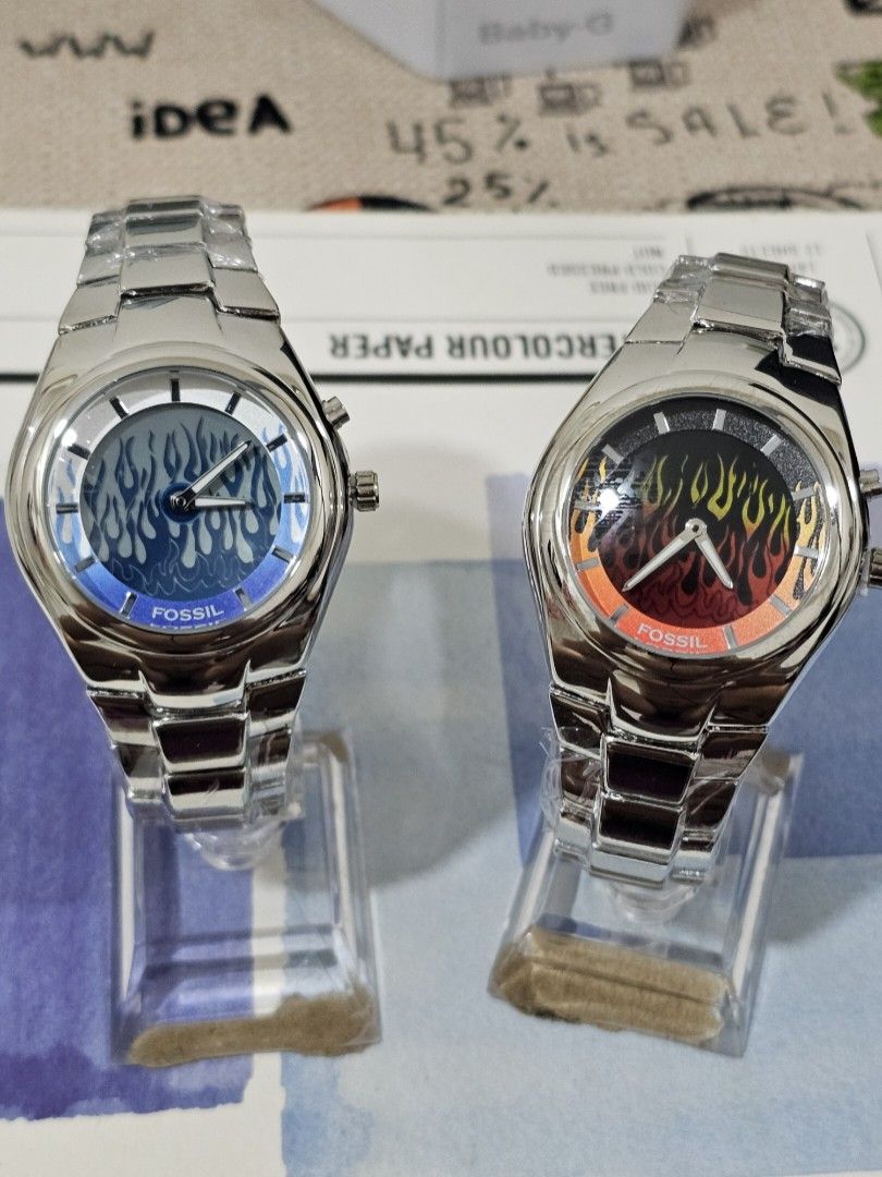 Fossil blue flame watch top