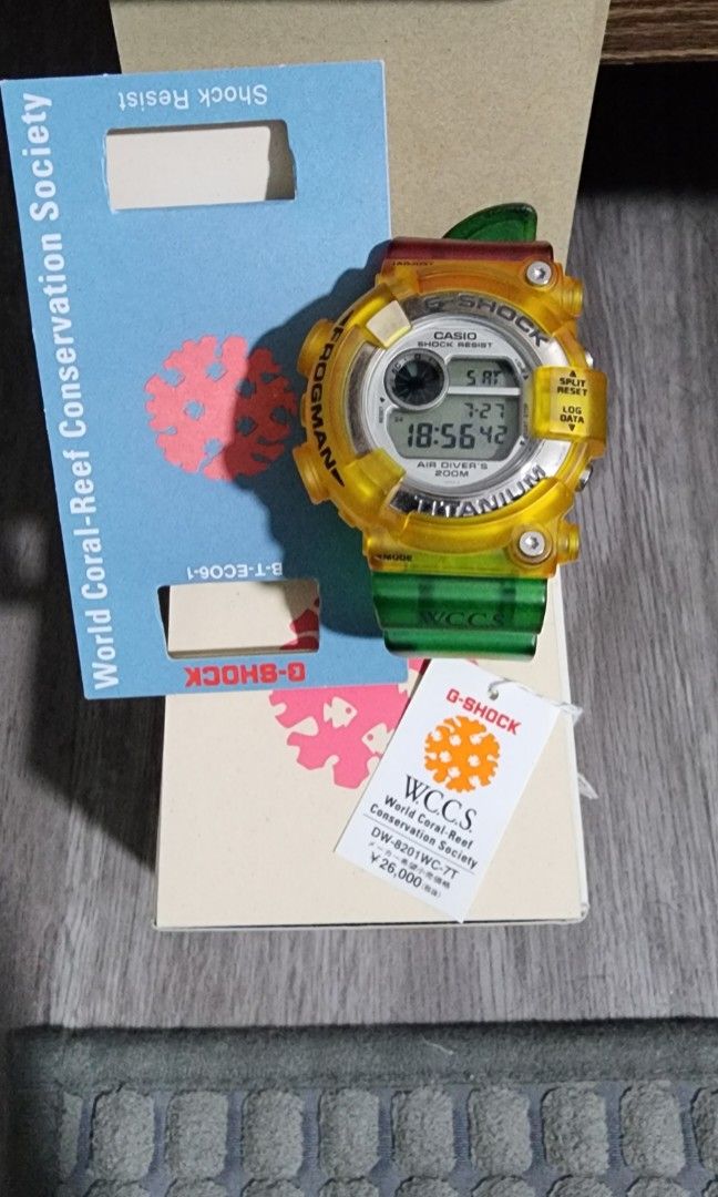 G shock rasta World Coral Reef Conservation Society, Men's Fashion