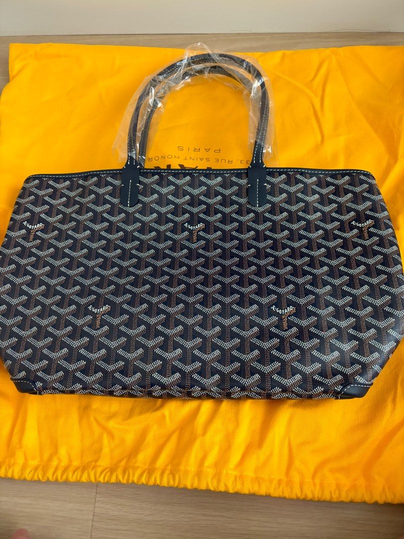 Goyard Artois PM Navy, Women's Fashion, Bags Wallets, Tote Bags