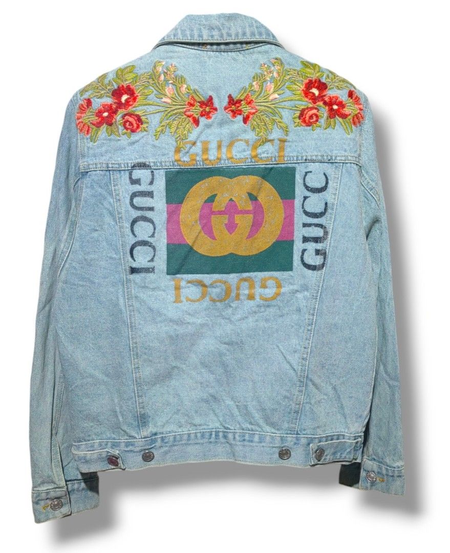 Gucci denim embroidered Jacket