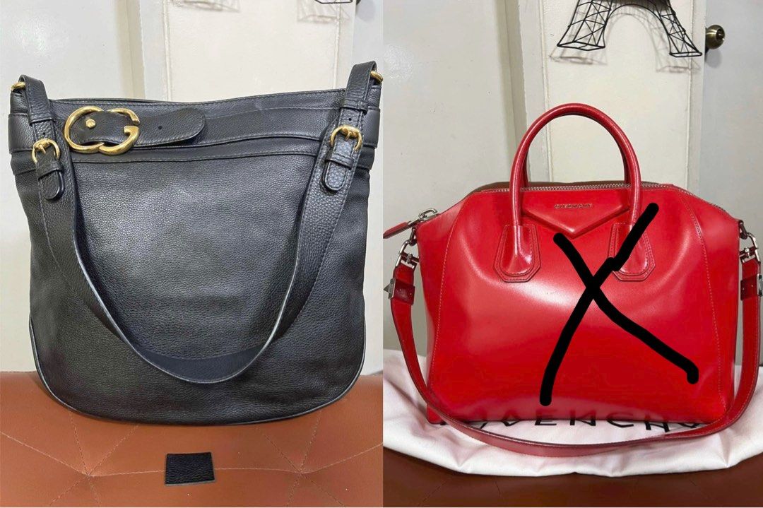 Gucci pebbled leather shoulder bag top