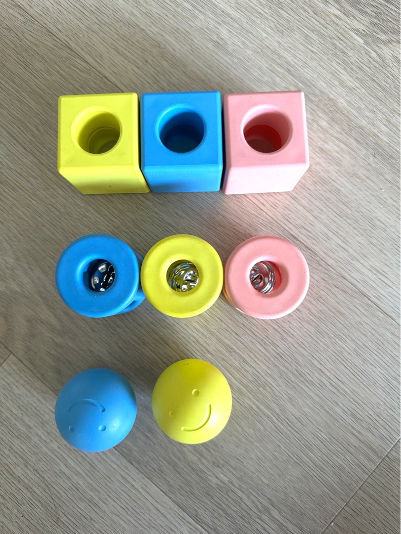 Kid Hape Education Montessori sound color sensory color block Rattle ...