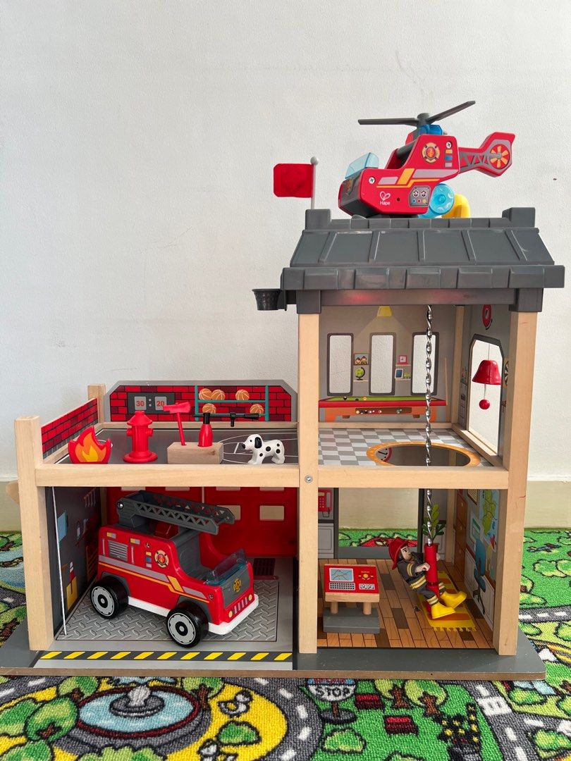 Hape fire station playset 2025