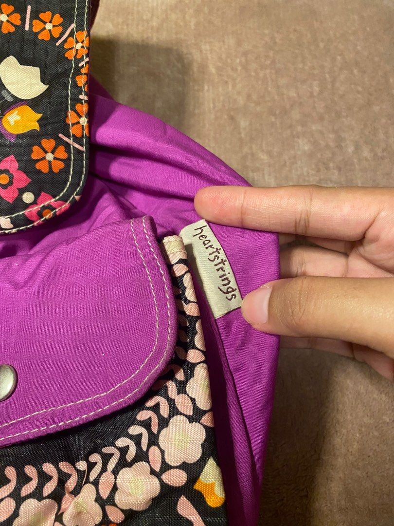 HEARTSTRINGS PRELOVED SATCHEL STRING BACKPACK VIOLET (Category: Backpacks) located in Quezon City. Submitted by frannecess (Listing ID 1316779573, Image 2). Description: 🌸Heartsrings Satchel String Backpack Violet🌸 Size: Medium Color: Violet Condition: 8/10 No zipper po, string bag sya RFS: tambak lang po .