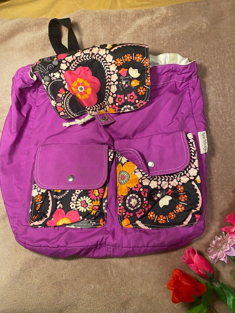 HEARTSTRINGS PRELOVED SATCHEL STRING BACKPACK VIOLET (Category: Backpacks) located in Quezon City. Submitted by frannecess (Listing ID 1316779573, Image 3). Description: 🌸Heartsrings Satchel String Backpack Violet🌸 Size: Medium Color: Violet Condition: 8/10 No zipper po, string bag sya RFS: tambak lang po .
